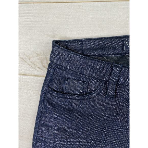 Guess Jeans Brittney Legging Womens 28 Blue Sparkly Stretch Skinny Leg Glitter - Picture 3 of 13